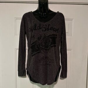 Silver Jeans Co. Shirt Womens Size Medium Top Long Sleeve Round Neck NWT‎